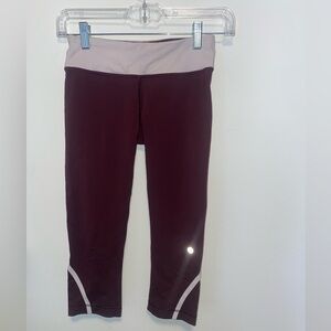 LuLuLemon workout cropped leggings